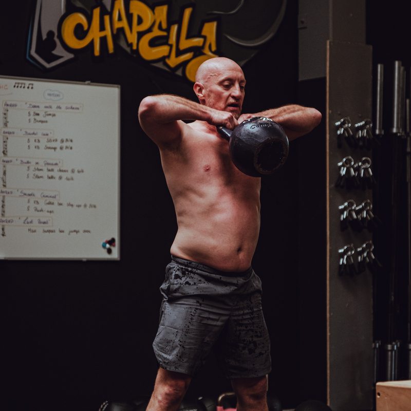 Membre CrossFit Chapelle en entraînement